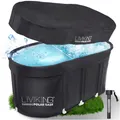 LIVIKING® Badewanne faltbar & Eisbad - 120cm KOMFORT - mobile Outdoor Badewanne Erwachsene, (ThermoPolar Oase - KOMPLETTSET), ThermoPolar Isolierung, SolidShape Rohrrahmen