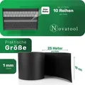 Novatool PREMIUM PP 125m Rollen Sichtschutzstreifen für Doppelstabmattenzaun ANTHRAZIT GRAU für 10 Reihen Stabmattenzaun Sichtschutzstreifen langleb