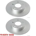 2x H+B Bremsscheiben HERTH+BUSS JAKOPARTS J3313041 für Mazda
