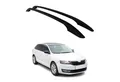 OMAC Dachträger Alu Dachreling für Skoda Rapid Spaceback 2013-2019 Schwarz (2-St), Rostbeständig, Einfache Montage, Korrosionsbeständig