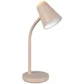 Led-Tischleuchte, Braun, Beige, Metall, Kunststoff, 13x36 cm, mit Schalter, Lampen & Leuchten, Innenbeleuchtung, Tischlampen