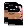 2x Duracell Uhrenbatterie Silver Oxide Knopfzelle 380 394 SR45 SR936 1,5V