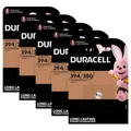 5x Duracell Uhrenbatterie Silver Oxide Knopfzelle 380 394 SR45 SR936 1,5V