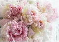 Wallarena Fototapete Blumen Pfingstrosen Rosen Rosa Vlies Tapete Schlafzimmer Wohnzimmer, Glatt, botanisch, (Vliestapete, Vlies Fototapete), Vliestapete Blumen Schlafzimmer Wohnzimmer Küche Tapete + Kleister