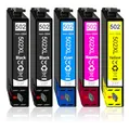 502xl Druckerpatronen Multipack kompatibel für Epson 502 XL für XP-5100 XP-5105 XP-5150 XP-5155 WF-2860 WF-2865 WF-2880 WF-2885 (5er-Pack)