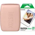instax mini Link 3 Rose Pink + Fujifilm instax mini Colorfilm Glossy (20 Stück)