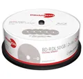 PRIMEON Blu-ray-Rohling BD-R DL 50GB/2-8x Cakebox (25 Disc 2761318, Antikratzbeschichtung