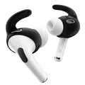 Keybudz EarBuddyz, Ohrhörer Aufsätze, für Apple AirPods Pro 2, Ohrhaken Ohrbügel, rutschfest, schwarz