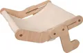 Kerbl Pet Hängematte Nap, Katzenmatte, Katzenbett, weiß, 49,5x43cm, Holz, Polyester, Katzen, Bezug abnehmbar, maschinenwaschbar bei 30°C