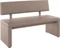 OTTO home Sitzbank Charissa, mit Lehne, Breite 140, 160 oder 180 cm