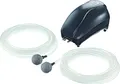 Pontec PondoAir Set 200 - Luftpumpen-Set zur Sauerstoffversorgung von Flora und Fauna / Teichbelüfter für den Einsatz an Teichen bis 2.000 l, Schwarz