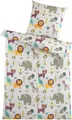 Soma Microfaser Bettwäsche 135 x 200 cm Kinder Safari Tiere