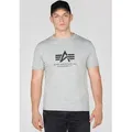Alpha Industries T-Shirt Basic T-Shirt Baumwolle, regular fit grau XL (52/54)