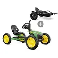 BERG Buddy John Deere Pedal-Gokart mit Passenger-Trailer