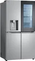 LG Multi Door GMG960MBEE, 179,2 cm hoch, 91,4 cm breit, InstaView®: zweimal klopfen, reinschauen! mit Craft Ice - Spender