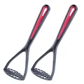 Westmark 2 Kartoffelstampfer, Länge: 27,5 cm, Gallant, Schwarz/Rot, 296322E3