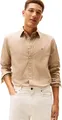 Tommy Hilfiger Herren Flex POPLIN Solid RF Shirt MW0MW37550 L/S Shirt, Beige, XXL, Beige (Coastal Taupe), XXL