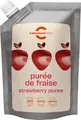 Caramanfruit Erdbeere-Frucht-Püree - 3x 1kg - intensiv süße Erdbeeren, Beeren-Püree, frei von Farb- und Konservierungsstoffen, für Cocktails, Müsli, Porridges, Smoothies, als Sorbet oder Eis (3er)