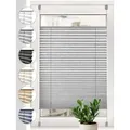 Sonello Plissee crush Klemmfix ohne Bohren, blickdicht, Klemmfix, verspannt, 100cm x 160cm Grau Faltrollo, Easyfix, Blickdicht, Lichtschutz Sonnenschutzrollo verspannt, Jalousie Rollo für Fenster & Tür, einfache Montage, in verschiedenen Farben und Größen grau 100 cm x 160 cm