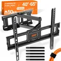 TV Wandhalterung Schwenkbar Fernseher Halterung für 40 42 48 50 55 60 65 Zoll