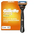 Gillette Fusion5 Power Rasierer Herren — Inkl. 1 Nassrasierer, 1 Ersatzklingen mit Einem Gleitstreifen für Ein Sanftes Gleiten und 5 Klingen für Eine Gründliche, Langanhaltende Rasur — Schwarz