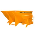 BAUER Kippbehälter - 3.000 l - 2.500 kg - Muldenkippbehälter - Selbstkipper - gelborange