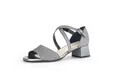 Gabor Damen Riemchensandalen, Frauen Sandalen,Best Fitting,Sandaletten,Sommersandalen,Sommerschuhe,Freizeitschuhe,Argento,38.5 EU / 5.5 UK