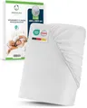 Sensalou Spannbettlaken Wasserdicht 160x220 cm – Inkontinenz Matratzenschutz-Bezug für Doppelbett – Weiches Spannbetttuch – Waschbar bei 95 °C – für Matratzen bis 25 cm Höhe – Atmungsaktiv & Leise