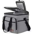 30L Isolierte Kühltasche mit Kühlakkus für Picknick & Strandgrau