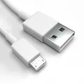Micro-USB Ladekabel für Alcatel 1 2021 Weiß 1 m Handy Schnellladekabel Datenkabel