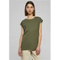 URBAN CLASSICS Rundhalsshirt Ladies Extended Shoulder Tee Damen T-Shirt 4XL (52)