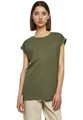 Urban Classics Damen T-Shirt Ladies Extended Shoulder Tee, T-Shirt mit überschnittenen Schultern, aus Baumwolle, erhältlich in vielen Farben, Olive, 4XL