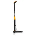 Fiskars Xact Unkrautstecher, schwarz/orange, Länge 100 cm
