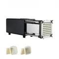 VEVOR Elektrischer Pommes Frites Schneider Kartoffelschneider mit 1/2 & 3/8 Zoll Klingen Edelstahl, Kartoffelschneider und Zerkleinerer mit