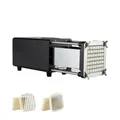 VEVOR Elektrischer Pommes Frites Schneider Kartoffelschneider mit 1/2 & 3/8 Zoll Klingen Edelstahl, Kartoffelschneider und Zerkleinerer mit Anti-Rutsch-Füßen, für Kartoffeln Pommes Frites Gemüse