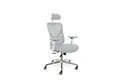 CLOUVOU Bürostuhl Ergonomisch, Schreibtischstuhl bis 150 kg - Testsieger (CleverSeat - Chefsessel für Arbeitszimmer, 4D Chrom-Metallarmlehne), Blade Wheels, Homeoffice, Gaming Stuhl, Drehstuhl