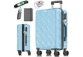 KESSER Hartschalen-Trolley Reisekoffer, 4 Rollen, ABS Hartschalenkoffer mit Zahlenschloss Kofferwaage & Reisebrieftasche