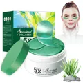 60 Pcs Seetang Augenpads mit Meeresalgen – Seaweed Feuchtigkeitsspendende, Entgiftende & Straffende Augenpflege für Schwellungen und Augenringe, Natürliche Kühlende Augenmaske für Alle Hauttypen