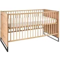 BEGABINO Babybett Marseille 70 x 140 cm Holzoptik Artisan-Eiche