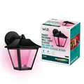 WiZ smarte Outdoor Wandleuchte Classic, 16 Mio. Farben, schwarz, WLAN-App-Steuerung, für Haus-, Garten- und Terrassenbeleuchtung, IP44 wetterfest