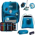 Scout Exklusiv Genius Safety Light Polar Blue Schulranzen - Blau