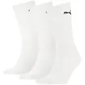 PUMA Socken PUMA UNISEX CREW SOCK 3P (3 Paar) mit farblichem Logo weiß 43-46