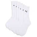 PUMA 6 Paar Sportsocken Tennis Socken Gr. 35-49 Unisex für sie und ihn, Farbe:300 - white, Socken & Strümpfe:43-46