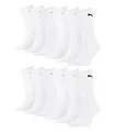 PUMA unisex Sportsocken Tennissocken Freizeitsocken Sport Crew 7312 12 Paar, Farbe:Weiß, Menge:12 Paar (4x 3er Pack), Größe:43-46, Artikel:-300 white