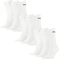 PUMA Sportsocken Crew Sock 9er Pack – Verstärkte Ferse, flache Naht – Unisex für Damen & Herren Weiß 43-46