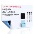 CUHIOY Whiteboard Folie Magnetisch Selbstklebend A3 für Jede Glatte Oberfläche, Mit Neuer Schmutzabweisender Technologie, Einkaufsliste Kühlschrank, Notiztafel Büro, Inkl 3 Whiteboard-Stiften