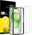 NEW'C 3 Stück Panzer Schutz Glas iPhone 16 Plus iPhone 15 Plus 6,7 Zoll HD
