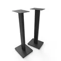 Kanto ST28 28" Universal Floor Speaker Stands for Bookshelf Speakers up to 13.6 kg | Pair | Black Steel w/Black MDF Base