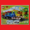 LEGO Duplo Schiebezug 10810 blau blaue Dampflokomotive Eisenbahn Zug Waggon Neu