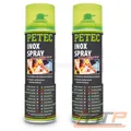 PETEC 2x 500 ml INOX SPRAY KORROSION SCHUTZ SCHWEISSPUNKT VERSIEGELUNG DOSE